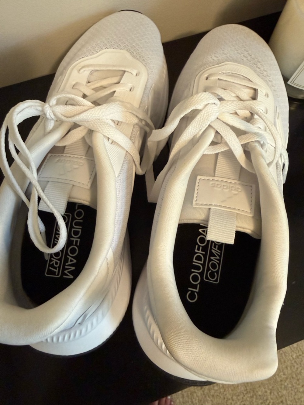 Adidas White Sneakers with Cloudfoam - Picture 4 of 5